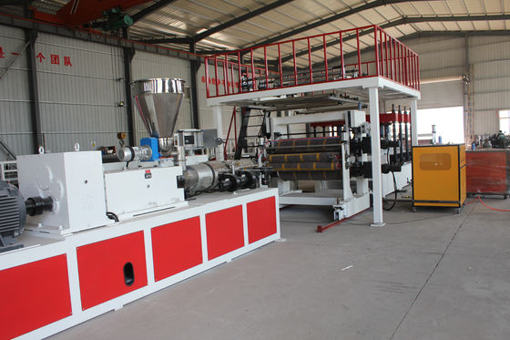 Advanced SJSZ 92/188 PVC Foam Board Making Machine With Twin Screw and 6 M Calibration Table