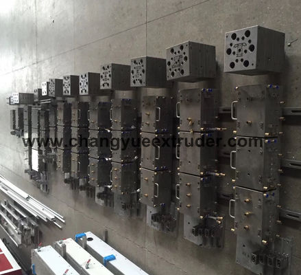 AC Motor Main Motor UPVC Window Profile Line with PVC WPC Raw Material