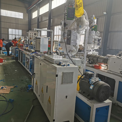 200-250Kg/H PVC Price Label Holder Line Plastic Profile Extrusion Machine For Temperature-Keeping