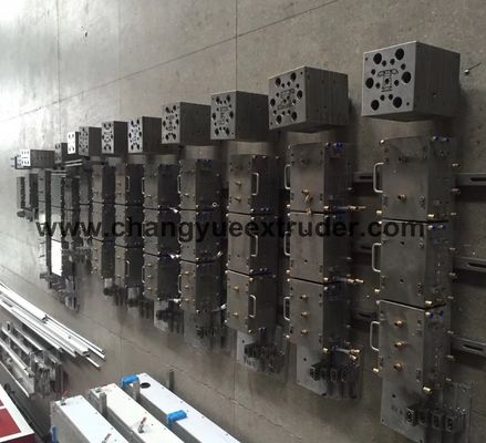 Production PVC Profile Extruder with Nitriding Treatment Screw Processing and AC Motor Main Motor