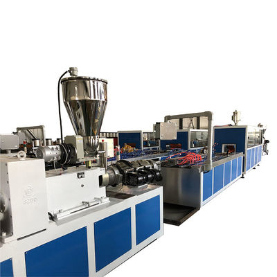 Customized Automatic Plastic Profile Extrusion Machine for PVC Door Window Profile SJSZ 55/120 Twin Conical Screw Extruder