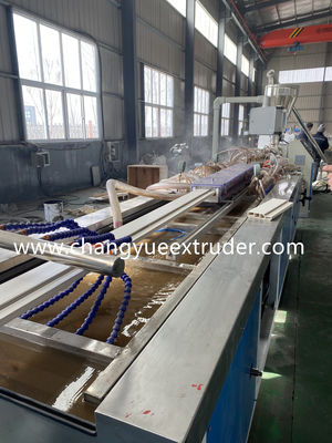 Computerized Plastic Profile Extrusion Machine with 65mm Screw Sjsz 55/120 Twin Conical Extruder