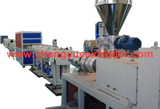 Advanced SJSZ92/188 Plastic Profile Extrusion Machine with Extruder Model SJSZ 55/120 Twin Conical Screw Extruder