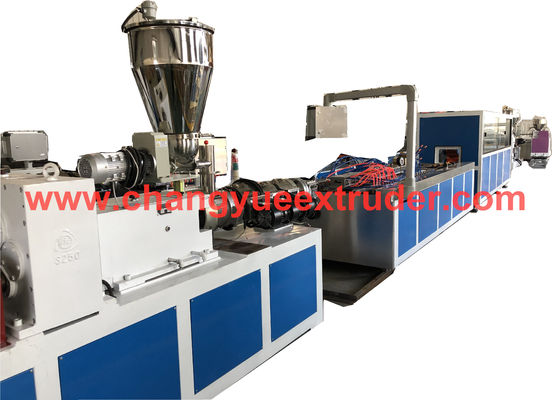 Advanced SJSZ92/188 Plastic Profile Extrusion Machine with Extruder Model SJSZ 55/120 Twin Conical Screw Extruder