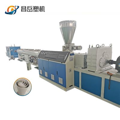 PVC Electric Conduit Pipe Extrusion Line with SJSZ 55/120 Twin Conical Screw Extruder