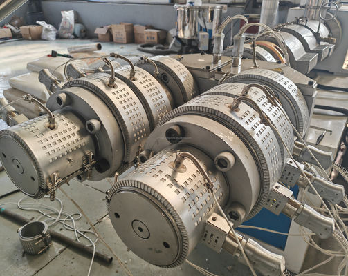 PVC Electric Conduit Pipe Extrusion Line with SJSZ 55/120 Twin Conical Screw Extruder
