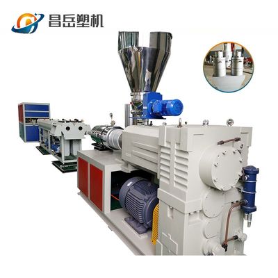22 1 Screw L/D Ratio Plastic Dual Electric Conduit Pipe Making Machine for CPVC UPVC