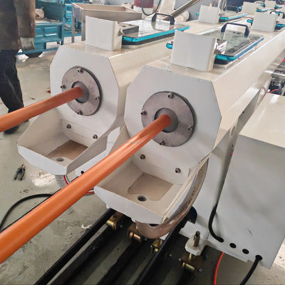 ABB / DELTA / SIEMENS Inverter CHANYUE CPVC UPVC Dual Electric Conduit Pipe Extrusion Line