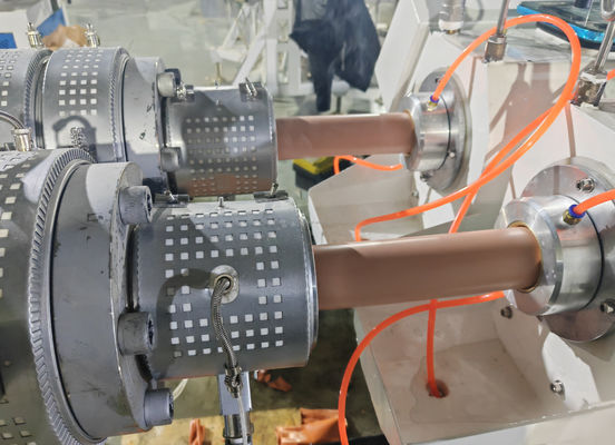ABB / DELTA / SIEMENS Inverter CHANYUE CPVC UPVC Dual Electric Conduit Pipe Extrusion Line