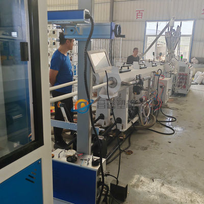 Plastic CPVC UPVC Dual Electrical Conduit Pipe Machine with 40 rpm Screw Speed