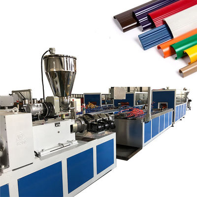 380kg/H UPVC Profile Extrusion Machine 80/156 PVC Window Profile Extrusion Line