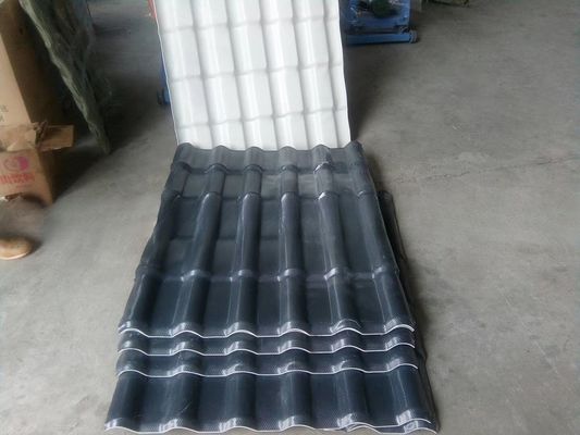 UV Coating Multilayer PVC Roof Tile Line 25m X 2.5m X 2.5m Machine Dimension for Multilayer Roofing Production