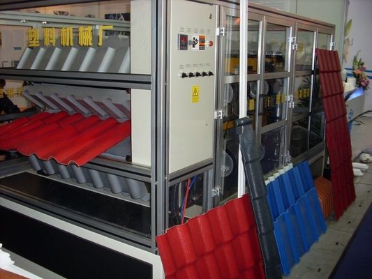 CE Certified PVC Roof Tile Production Line With PMMA/ASA Glazing For Long-Lasting And Attractive Roofing Solutions