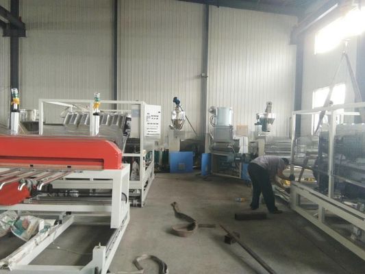 10 Tons Capacity PVC Roof Tile Line with Multilayer Board Layers and 380V/50Hz Power Supply