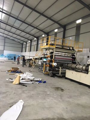 Customized PVC Sheet Production Line with Sheet Width Range of 700-2000mm and Advanced Extruder Size Sjsz 80/156