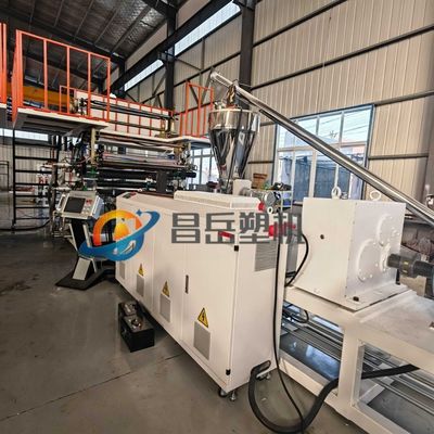 Feeding Mode One Feed PVC Marble Sheet Making Machine with SJSZ 80/156 Extruder Size