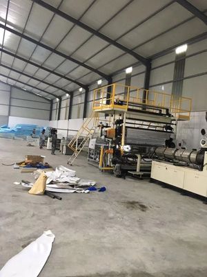 Customized PVC Sheet Production Line with Feeding Mode One Feed and Extruder Size SJSZ 80/156