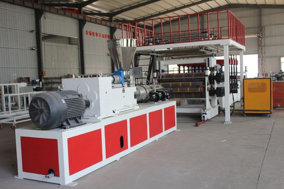 Single Plate Board Layers PVC Sheet Production Line with Sheet Width 700-2000mm and ABB/Delta Inverter