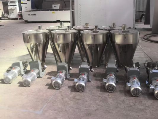 PVC Powder Double Screw Feeder 65/132 Conical Twin Screw Extruder