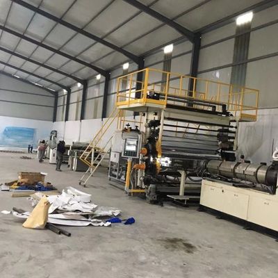 Plastic PP PE ABS Sheet Extrusion Line Featuring 35*3.5*3.5m Extrusion Molding Machine