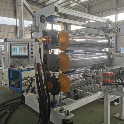 600mm-3000mm HDPE Sheet Extrusion Line Geo Cell Plastic Sheet Extrusion Machine