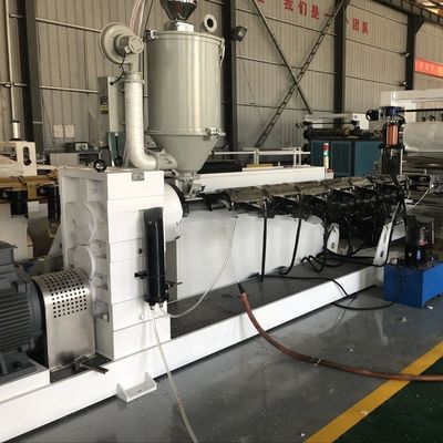 Newest High Speed One Feed Mode PP PE ABS PVC Sheet/Board Production Line 35*3.5*3.5m