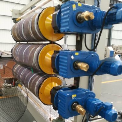 PE PP ABS PMMA Sheet Production Line With Deep Screw Pipe Channel Technology