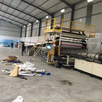 Attractive 35*4*4.5m PVC Artifical Marble Sheet Making Machine with Extrusion Molding