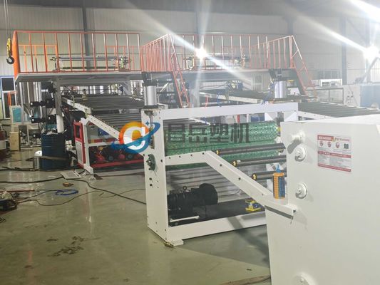 One Feed PVC Marble Sheet Extruder Line Making Machine for Loading Port in Qingdao