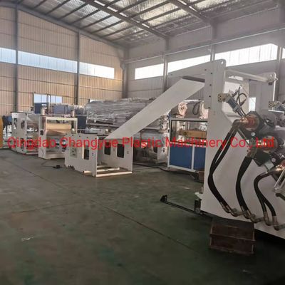 SJ 90 Plastic Sheet Production Line with PP PS HIPS Rolling Sheet Extrusion Machine