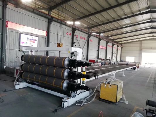 Single Plate SJ 120 Plastic Sheet Extruder Machine / Geomembrane Sheet Production Line