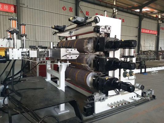 Single Plate SJ 120 Plastic Sheet Extruder Machine / Geomembrane Sheet Production Line