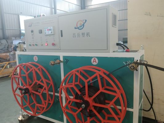 PET Fiber Geo Strap Production Line Computerized Plastic Extruders Machine