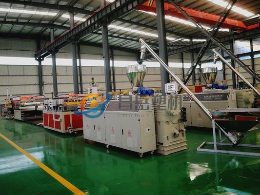 80/156 Screw Size Foam Board Production Line with 6 M Calibration Table Length and 15000.000kg Package Gross Weight