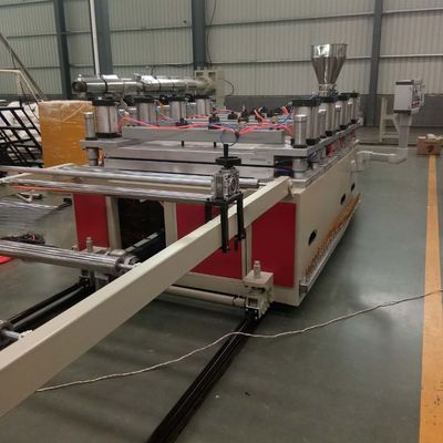 WPC PVC Plastic Processed Foam Board Production Line with 6 M Calibration Table Length and Twin-Screw
