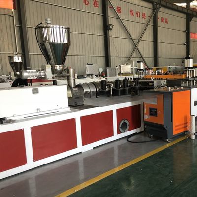WPC PVC Plastic Processed Foam Board Production Line with 6 M Calibration Table Length and Twin-Screw