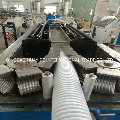 PVC Single Wall Corrugated Pipe Making Machine with Deep Screw Channel Structure