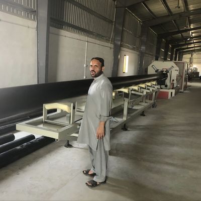 High Grade HDPE Pipe Extrusion Machine Computerized and Deep Screw Channel Structure