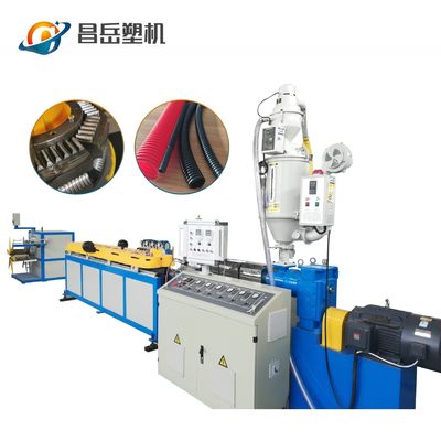 150kg/H PP PE PVC Single Wall Corrugated Pipe/Tube Extrusion Machine with Consumption
