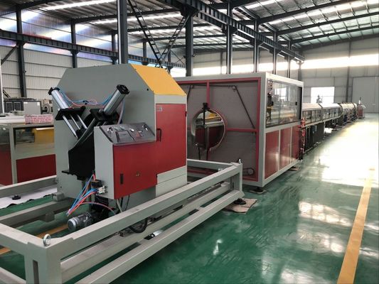 Full Intermeshing Plastic HDPE Pipe Hollow Tube Production Making Machine Extrusion Line