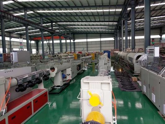 Deep Screw Structure PP PE Pipe Making Machine Line for Computerized Control System