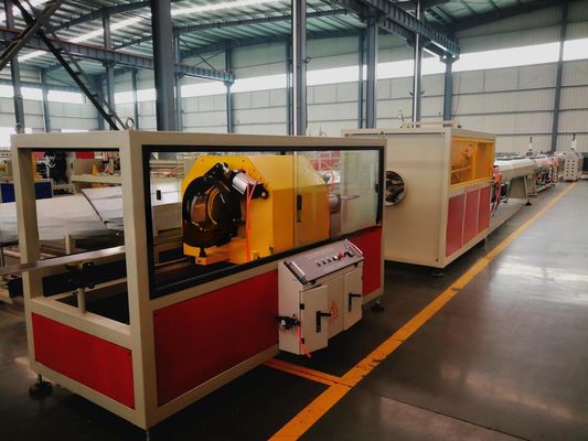 One Feed Plastic HDPE PE Pipe Extrusion Making Machine / Production Line Customization