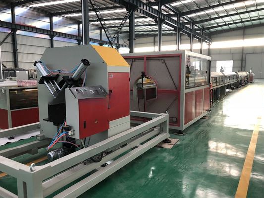 75mm-250mm HDPE Pipe Production Line 410kg/H PE Pipe Extrusion Machine