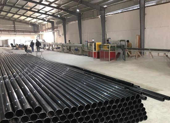 75mm-250mm HDPE Pipe Production Line 410kg/H PE Pipe Extrusion Machine