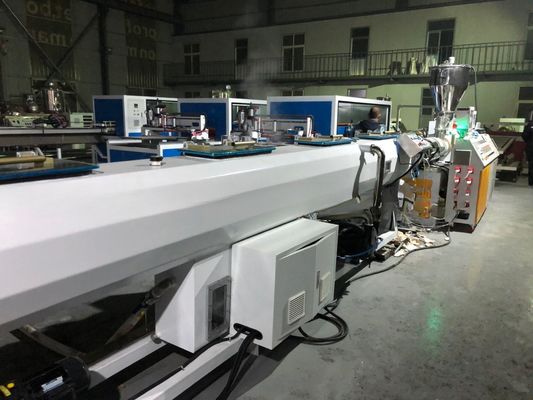 Customized SJSZ-80/156 PVC Water Supply / Drainage Pipe Extrusion Production Line