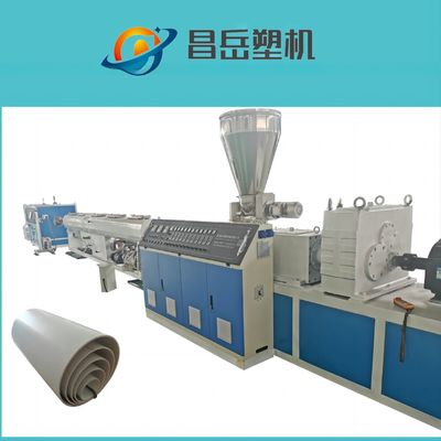 Professional Double-screw UPVC Water Drainage Pipe Production Line for Qingdao Port