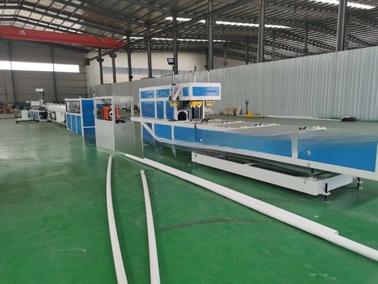 Customized 65/132 UPVC Drainage Pipe Production Line with Online Socketing Machine