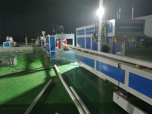 Customized 65/132 UPVC Drainage Pipe Production Line with Online Socketing Machine