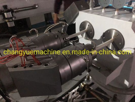 Deep Screw Channel Structure Double/Two Output PVC Conduit Pipe Extruder with Exhaust