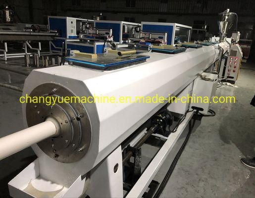 200-250 Kg/H Output Water Drainage UPVC Pipe Extrusion Machine with Double-screw